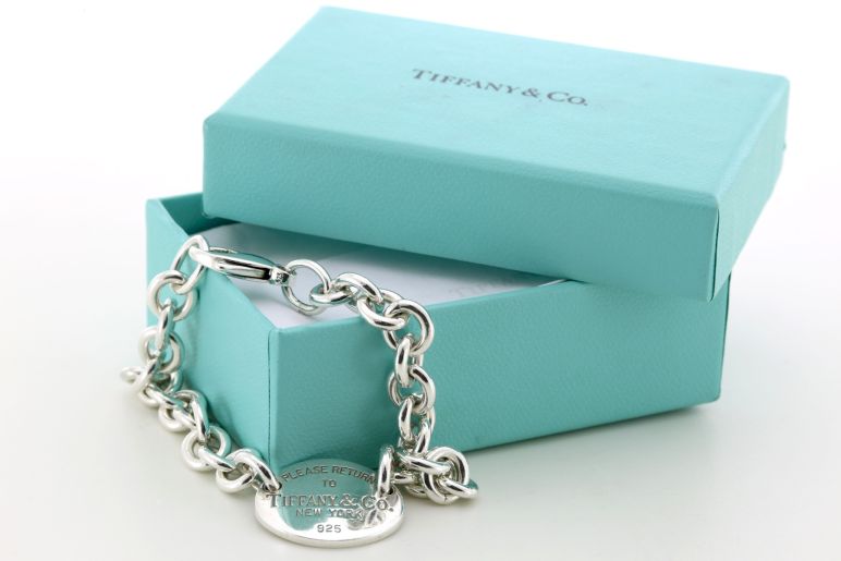 Tiffany Co. Oval Tag Return to Tiffany Silver Bracelet 19 5cm
