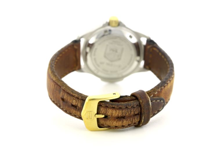 Tag Heuer Professional WF1420 0 Two Tone Brown Leather Strap 26.5mm
