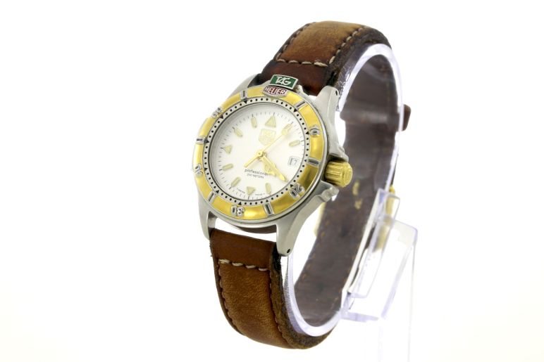 Tag heuer professional 200 meters leather band sales