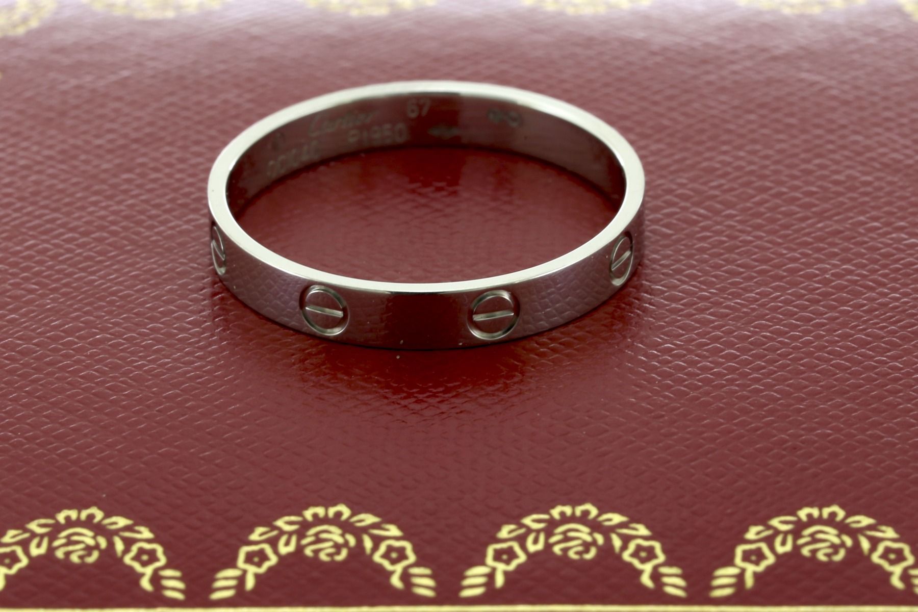 Cartier Platinum Love Ring 3 6mm Size 67